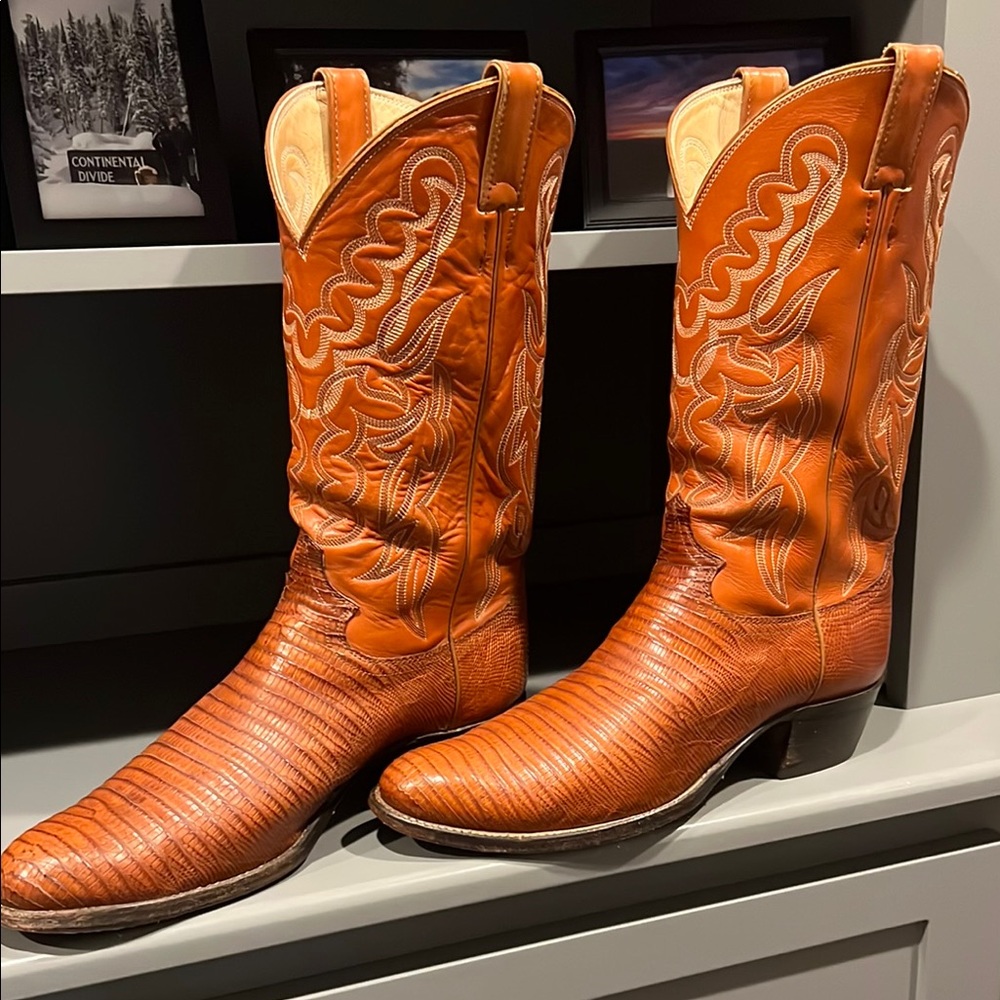 Justin Teju Lizard size 12 M boots